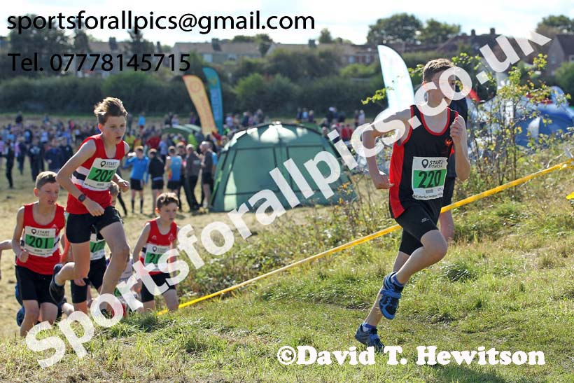 Boys under-13s 2019 Start Fitness Harrier league, Wrekenton, Gateshead. Photo: David T. Hewitson/Sports for All Pics